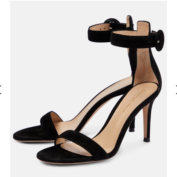 Gianvito Rossi Portofino 85 Suede Sandals - Picture 3 of 11